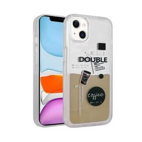 Evastore Apple iPhone 14 Plus Desenli Sıvılı Zore Drink Silikon Kapak Kılıf
