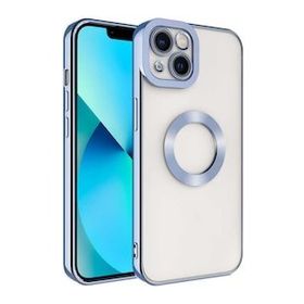 Evastore Apple iPhone 14 Plus Kamera Korumalı Logo Gösteren Şeffaf Kapak Kılıf