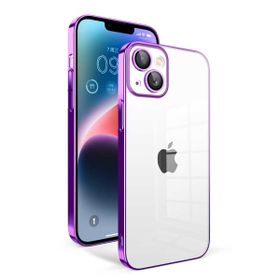 Evastore Apple iPhone 14 Plus Kamera Korumalı Renkli Çerçeveli Garaj Kapak Kılıf