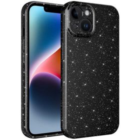 Evastore Apple iPhone 14 Plus Kamera Korumalı Simli Lüks Koton Kapak Kılıf