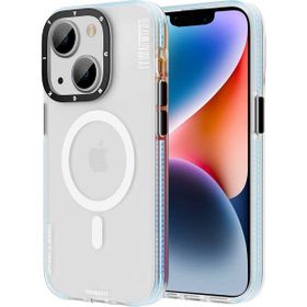 Evastore Apple iPhone 14 Plus Magsafe Şarj Özellikli Youngkit Jane Sand Serisi Mavi Kapak Kılıf