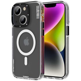 Evastore Apple iPhone 14 Plus Magsafe Şarj Özellikli Youngkit Jane Sand Serisi Siyah Kapak Kılıf