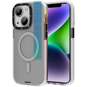 Evastore Apple iPhone 14 Plus Magsafe Şarj Özellikli Youngkit Pure Serisi Gri Kapak Kılıf