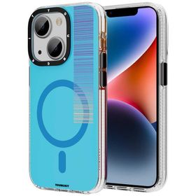 Evastore Apple iPhone 14 Plus Magsafe Şarj Özellikli Youngkit Pure Serisi Mavi Kapak Kılıf