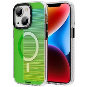 Evastore Apple iPhone 14 Plus Magsafe Şarj Özellikli Youngkit Pure Serisi Yeşil Kapak Kılıf