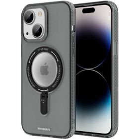 Evastore Apple iPhone 14 Plus Magsafe Şarj Özellikli Youngkit Rock Serisi Siyah Kapak Kılıf