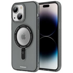 Evastore Apple iPhone 14 Plus Magsafe Şarj Özellikli Youngkit Rock Serisi Siyah Kapak Kılıf