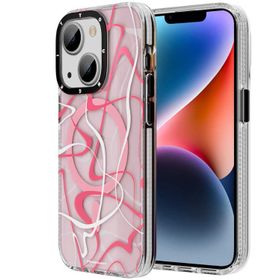 Evastore Apple iPhone 14 Plus Magsafe Şarj Özellikli Youngkit Water-Ink Serisi Kırmızı Kapak Kılıf
