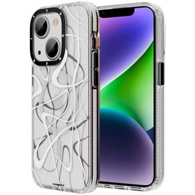 Evastore Apple iPhone 14 Plus Magsafe Şarj Özellikli Youngkit Water-Ink Serisi Kırmızı Kapak Kılıf