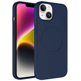 Evastore Apple iPhone 14 Plus Magsafe Wireless Şarj Özellikli Pastel Renk Silikon Plas Kapak Kılıf