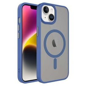 Evastore Apple iPhone 14 Plus Mat Arka Yüzey Wireless Şarj Özellikli Flet Magsafe Kapak Kılıf