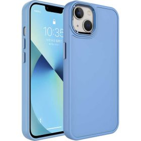 Evastore Apple iPhone 14 Plus Metal Çerçeve ve Buton Tasarımlı Sert Botox Kapak Kılıf