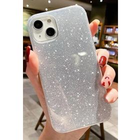 Evastore Apple iPhone 14 Plus Simli Renkli Silikon Kılıf