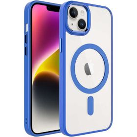 Evastore Apple iPhone 14 Plus Wireless Şarj Özellikli Krom Magsafe Silikon Kapak Kılıf