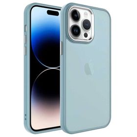 Evastore Apple iPhone 14 Pro Buzlu Sert PC May Kapak Kılıf