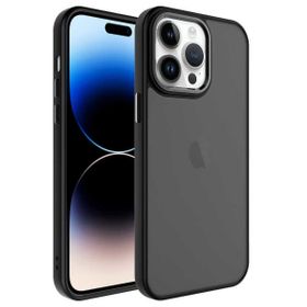 Evastore Apple iPhone 14 Pro Buzlu Sert PC May Kapak Kılıf
