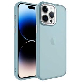 Evastore Apple iPhone 14 Pro Buzlu Sert PC Zore May Kapak Kılıf