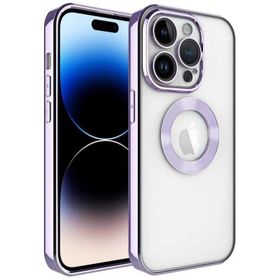 Evastore Apple iPhone 14 Pro Kamera Korumalı Logo Gösteren Omega Kapak Kılıf