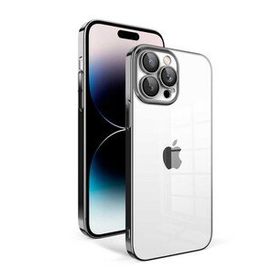 Evastore Apple iPhone 14 Pro Kamera Korumalı Renkli Çerçeveli Garaj Kapak Kılıf