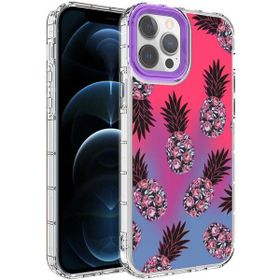 Evastore Apple iPhone 14 Pro Kamera Korumalı Renkli Desenli Sert Silikon Korn Kapak Kılıf