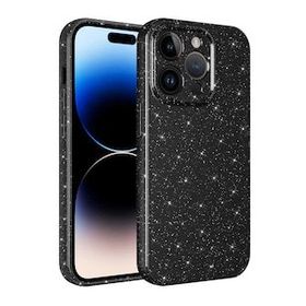 Evastore Apple iPhone 14 Pro Kamera Korumalı Simli Lüks Koton Kapak Kılıf
