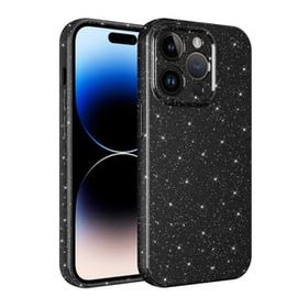 Evastore Apple iPhone 14 Pro Kamera Korumalı Simli Lüks Koton Kapak Kılıf