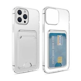 Evastore Apple iPhone 14 Pro Kartlıklı Şeffaf Setra Clear Silikon Kapak Kılıf