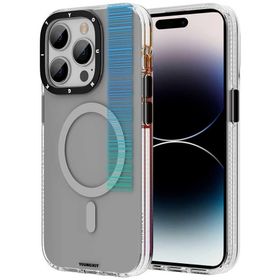 Evastore Apple iPhone 14 Pro Magsafe Şarj Özellikli Youngkit Pure Serisi Gri Kapak Kılıf