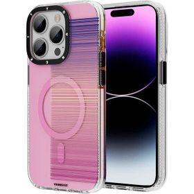 Evastore Apple iPhone 14 Pro Magsafe Şarj Özellikli Youngkit Pure Serisi Pembe Kapak Kılıf