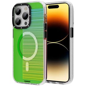 Evastore Apple iPhone 14 Pro Magsafe Şarj Özellikli Youngkit Pure Serisi Yeşil Kapak Kılıf