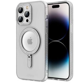 Evastore Apple iPhone 14 Pro Magsafe Şarj Özellikli Youngkit Rock Serisi Beyaz Kapak Kılıf