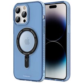 Evastore Apple iPhone 14 Pro Magsafe Şarj Özellikli Youngkit Rock Serisi Mavi Kapak Kılıf