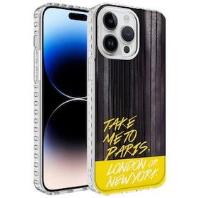 Evastore Apple iPhone 14 Pro Max Airbag Kenarlı Renkli Desenli Silikon Elegans Kapak Kılıf