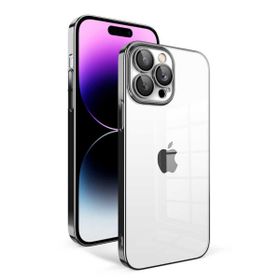 Evastore Apple iPhone 14 Pro Max Kamera Korumalı Renkli Çerçeveli Garaj Kapak Kılıf