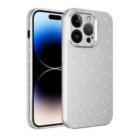 Evastore Apple iPhone 14 Pro Max Kamera Korumalı Simli Lüks Koton Kapak Kılıf