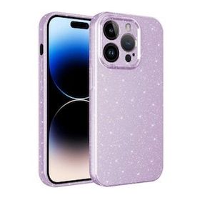 Evastore Apple iPhone 14 Pro Max Kamera Korumalı Simli Lüks Koton Kapak Kılıf