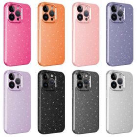 Evastore Apple iPhone 14 Pro Max Kamera Korumalı Simli Lüks Zore Koton Kapak Kılıf