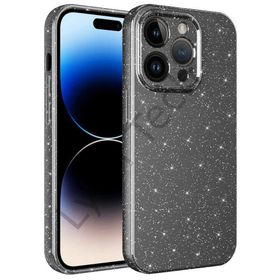 Evastore Apple iPhone 14 Pro Max Kamera Korumalı Simli Lüks Zore Koton Kapak Kılıf