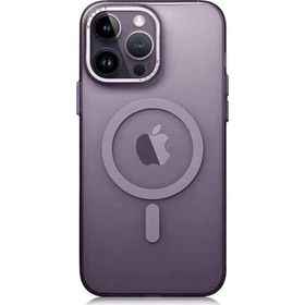 Evastore Apple iPhone 14 Pro Max Magsafe Şarj Özellikli Buzlu Sert PC Zore Tuval Kapak Kılıf
