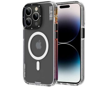 Evastore Apple iPhone 14 Pro Max Magsafe Şarj Özellikli Youngkit Jane Sand Serisi Siyah Kapak Kılıf