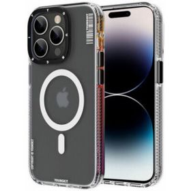 Evastore Apple iPhone 14 Pro Max Magsafe Şarj Özellikli Youngkit Jane Sand Serisi Siyah Kapak Kılıf