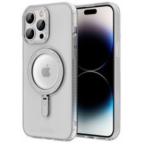 Evastore Apple iPhone 14 Pro Max Magsafe Şarj Özellikli Youngkit Rock Serisi Beyaz Kapak Kılıf