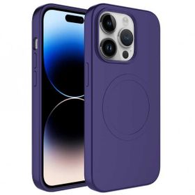 Evastore Apple iPhone 14 Pro Max Magsafe Wireless Şarj Özellikli Pastel Renk Silikon Plas Kapak Kılıf