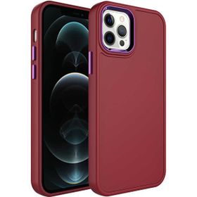 Evastore Apple iPhone 14 Pro Metal Çerçeve ve Buton Tasarımlı Sert Botox Kapak Kılıf