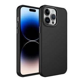 Evastore Apple iPhone 14 Pro Metal Çerçeve ve Buton Tasarımlı Silikon Luna Kapak Kılıf