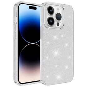 Evastore Apple iPhone 14 Pro Simli Renkli Silikon Kılıf