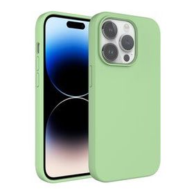 Evastore Apple iPhone 14 Sıvı Teknolojili Silinebilir Sert Kivi Kapak Kılıf