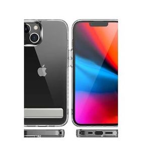 Evastore Apple iPhone 14 Standlı Şeffaf Silikon L-Stand Kapak Kılıf