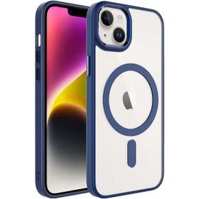 Evastore Apple iPhone 14 Wireless Şarj Özellikli Krom Magsafe Silikon Kapak Kılıf