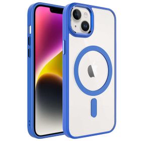 Evastore Apple iPhone 14 Wireless Şarj Özellikli Krom Magsafe Silikon Kapak Kılıf